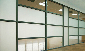 裂纹玻璃款办公隔断
