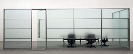 磨砂款单层玻璃隔断