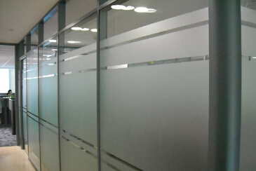 磨砂款单层玻璃隔断